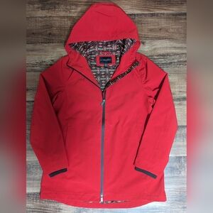 Pendleton Hooded Rain Jacket in Red Southwest Print Lining Size Medium